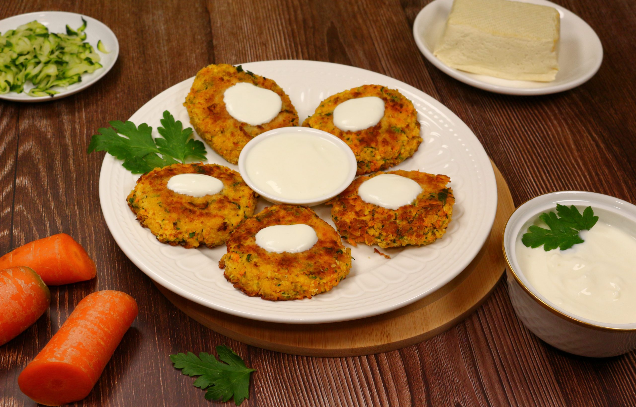 Tofubratlinge mit saurer Sahne